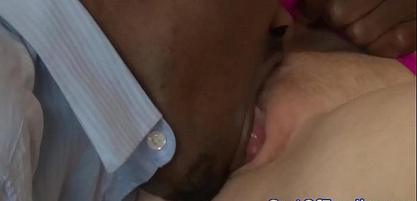  Ginger stepteen pussyfucks bbc in interracial